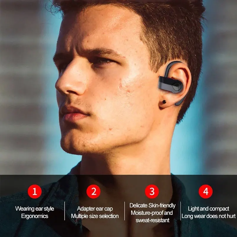 TWS Wireless Bluetooth 5.0 Căști Stereo Mini-Căști de Anulare a Zgomotului Căști HIFI Sport Jocuri cu Cască Fără Întârziere Cârlig Ureche