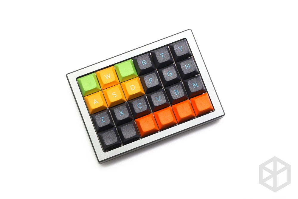 Aluminiu anodizat caz pentru cospad xd24 tastatură personalizate, panouri acrilice difuzor poate sprijini utilizare orizontală