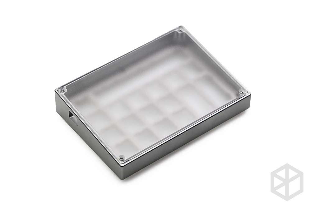 Aluminiu anodizat caz pentru cospad xd24 tastatură personalizate, panouri acrilice difuzor poate sprijini utilizare orizontală