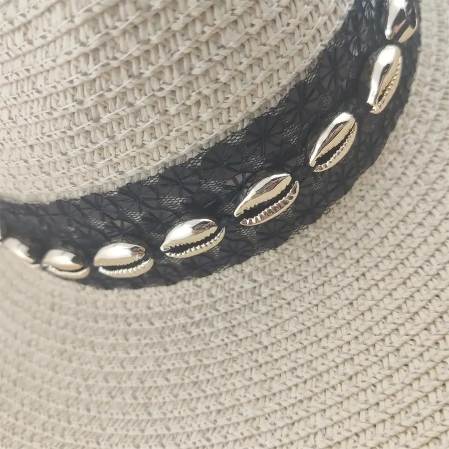 Femme De Epocă Panama Pălărie Fedora De Paie Pe Cap, Femeile De Vară Pe Plajă Parasolar Capac Chapeau Cool Jazz Trilby Capac Sombrero
