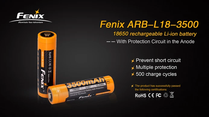 1BUC Nou FENIX ARB-L18-3500 3500mAh baterie reîncărcabilă Li-ion cu PCB