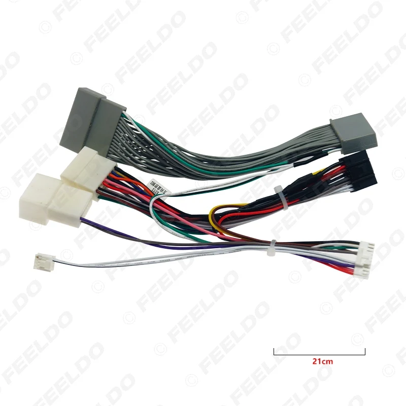 FEELDO Masina 16pin Audio Cabluri Cu Canbus Cutie Pentru Mitsubishi Pajero 4X4 Aftermarket Stereo de Instalare de Sârmă Adaptor