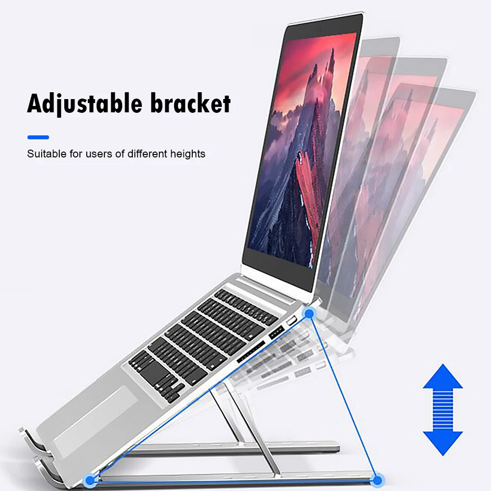 Suport pentru Laptop Riser 6-Unghi Reglabil Aliaj de Aluminiu Birou Titularul Lift Muntele de 15.6 inch Notebook подставка для ноутбука