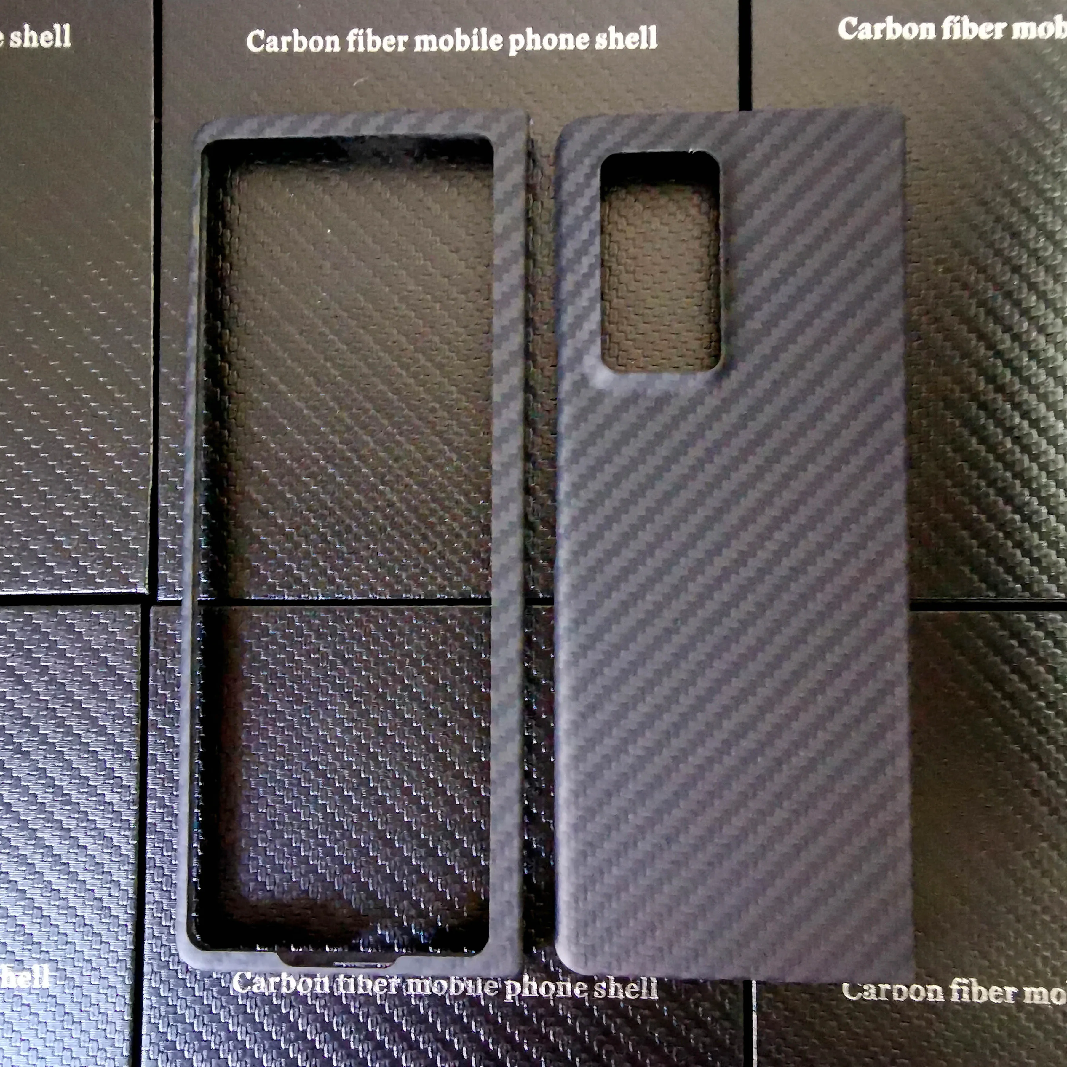 Semnal Îmbunătățită Masina Sport Super-Mat Fibra De Carbon Acoperire Pentru Samsung Galaxy Z Fold2 Reale Fibra De Carbon Caz Capacul Din Spate