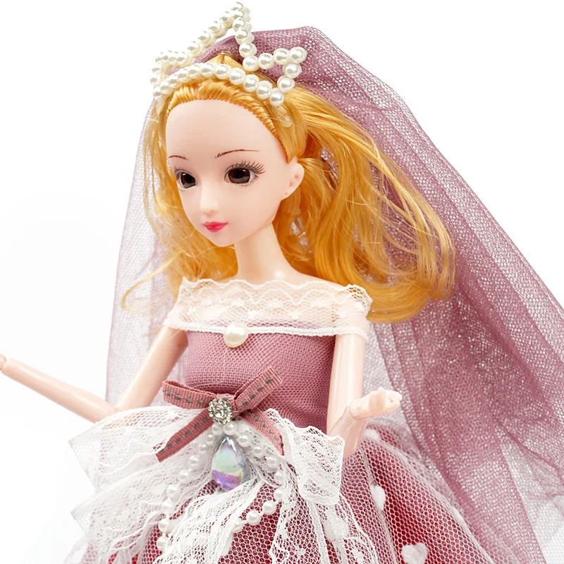 40cm păpușă jucărie cutie cadou set nunta princess jucarie papusa de moda jucărie fata papusa si accesorii de simulare printesa rochie de până