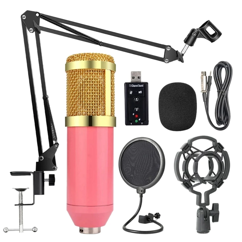 Bm800 Profesionale Suspensie Microfon Kit Studio Stream Live De Radiodifuziune Înregistrare Microfon Cu Condensator Set