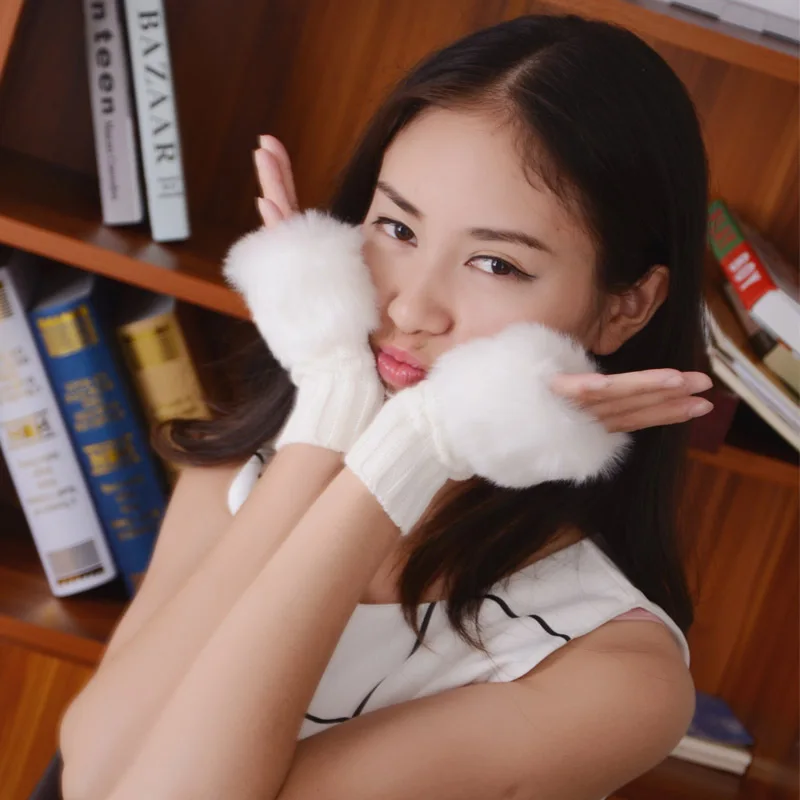 JIFANPAUL Mănuși de Iarnă Mănuși de Degete Pentru Femei Guantes Invierno Mujer Lungă Tricotate Mănuși de Mână pentru Femei Cald Brodate