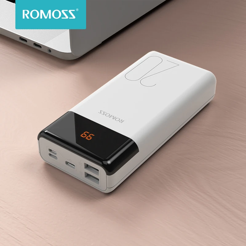 ROMOSS LT20PS Power Bank 20000mAh Dual USB Powerbank 20000 mAh Baterie Externa Cu LED Display Pentru Telefoane Mobile Poverbank