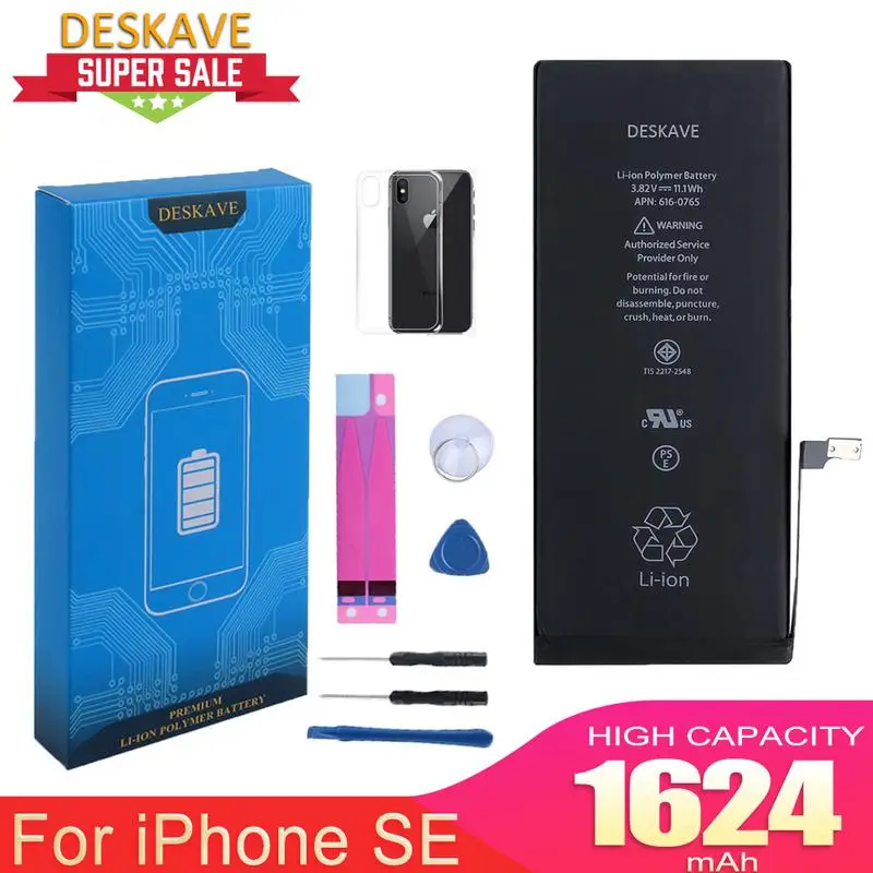 De Brand Nou Pentru iPhone SE Acumulator Telefon Mobil Baterie de Mare Capacitate Bateria de schimb Originale Baterii 1624mAh A1723 A1724