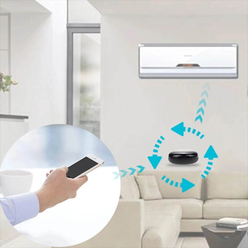 Wireless WiFi-IR Remote Controller WiFi Infraroșu Telecomanda Aer Conditionat, TV Cu Google Acasa Alexa Tuya/Smart Life APP