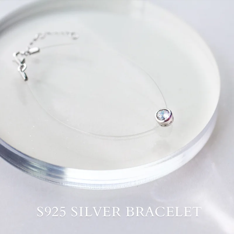 Trusta 925 Sterling Silver Moda Bijuterii pentru Femei Spumant CZ Bratara 14cm Cadou Pentru Fete Doamna Picătură de Transport maritim DS1118