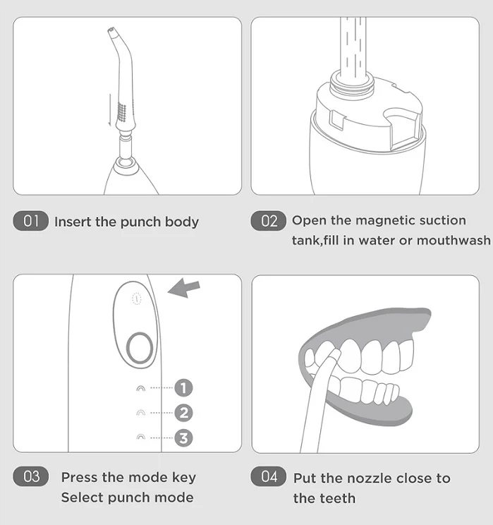 Oclean W1 Irigator Oral Fără Fir Irigator Oral Apa Se Spăla Pe Dinți Cu Apă Scobitoare Dentare Spălător Electric Portabil Dentare Cu Jet De Noi