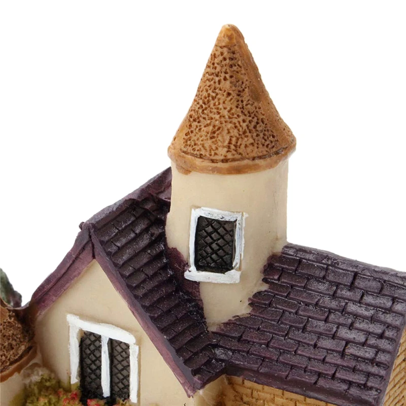 Mini Drăguț Rășină Casa Casa In Miniatura Zână Grădină Peisaj Acasă Decoratiuni De Gradina Rasina De Artizanat 4 Stiluri De Culoare Fugit