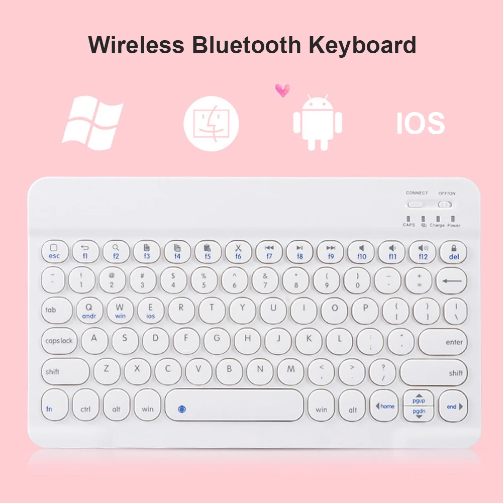 Bluetooth 3.0 Tastatură de Calculator de uz Casnic Reîncărcabilă Slim Tastatura Wireless Accesorii pentru iPad Telefoane Tableta