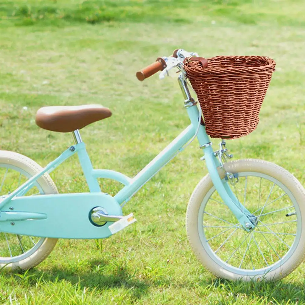 Biciclete De Depozitare Coș De Copii Față De Ghidon Bicicleta, Coșului Copii Țesute Biciclete Coș Pentru Băieți Și Fete Față De Biciclete Coș