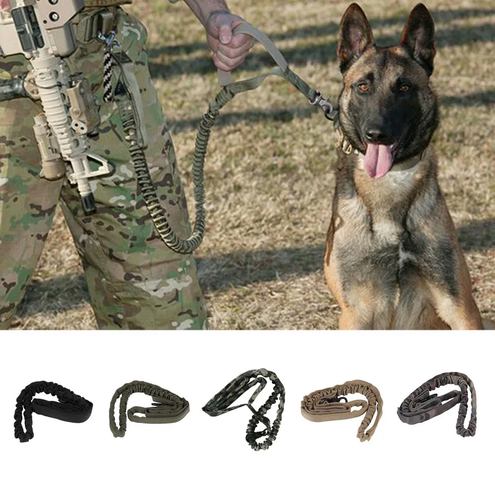 Tactic Lesa Caine Antrenament Militar Tactic Bungee Lesa Luptă NE Amry Câine de Plumb Cablajului Guler Nailon Coyote 5 culori