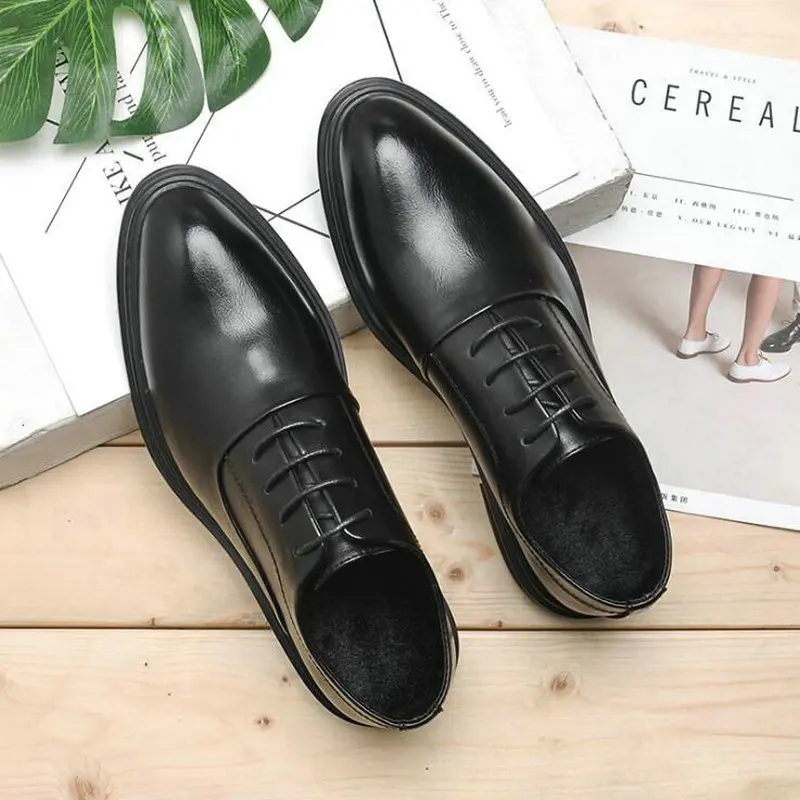 Mens Pantofi Oxfords Birou de Afaceri a Subliniat Maro Negru Dantelă-Up Bărbați Formale Pantofi Nunta, pantofi 569