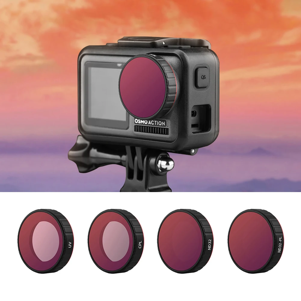 Lentila camerei Filtre Set Kit Compatibil PENTRU DJI Osmo de Acțiune aparat de Fotografiat Accesorii UV CPL ND4 ND8 ND16 ND32 ND4-PL ND8-PL ND16-PL ND