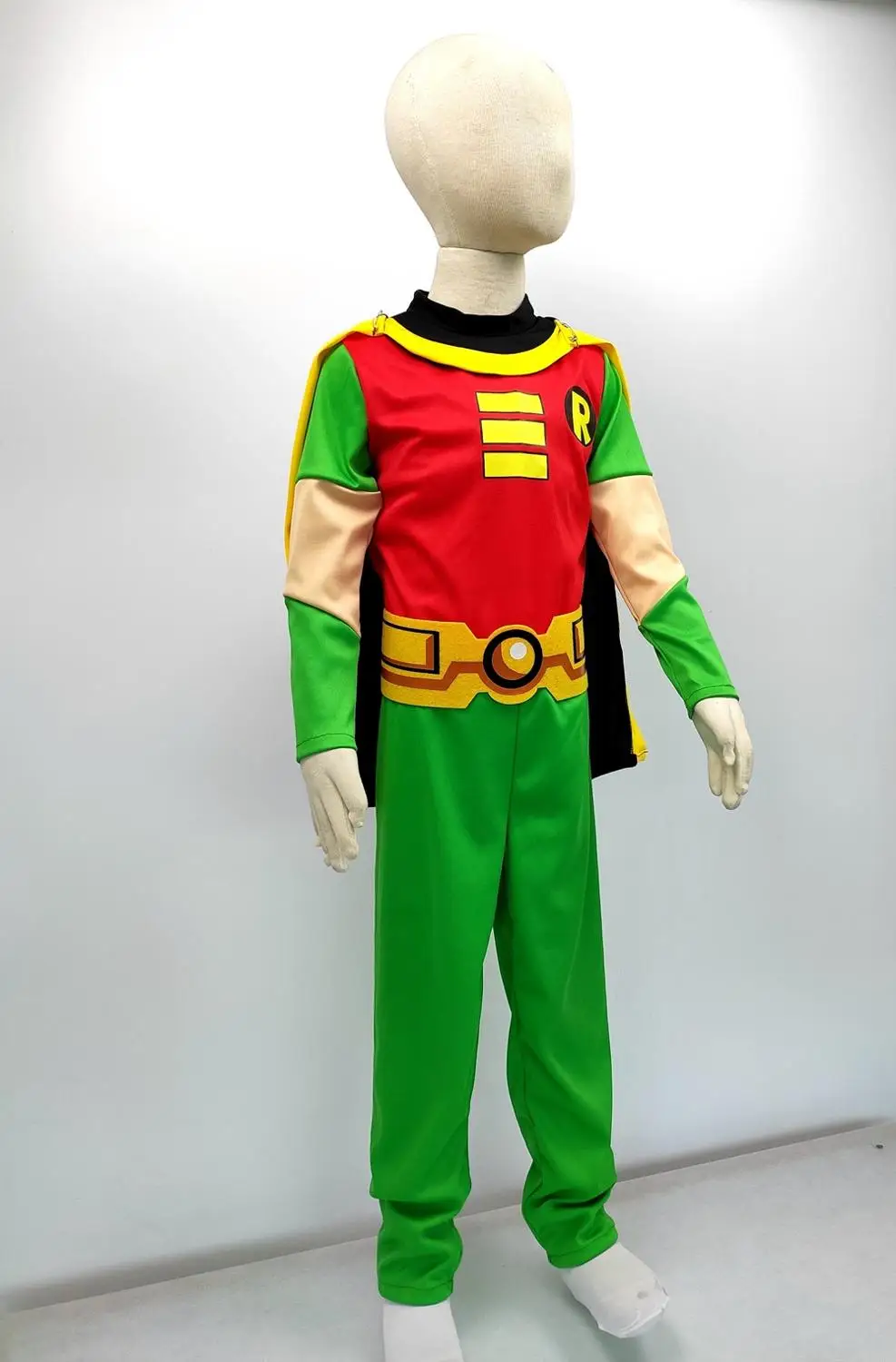 Copii Young Justice Teen Titan Tim Drake Robin Damian Costume Cosplay Băieți Halloween Costum de Carnaval 4buc/1set 3-10 ani