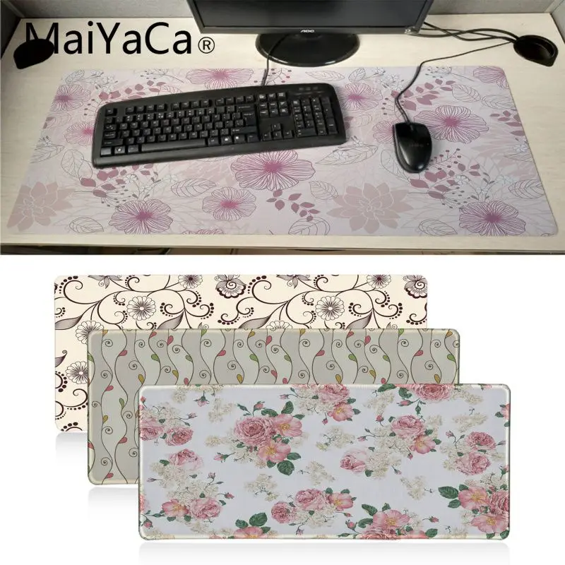 Maiyaca Nou Design floral de fundal Anti-Alunecare din Cauciuc Rezistent Computermats durabile de birou accesorii și cadouri gaming mouse pad