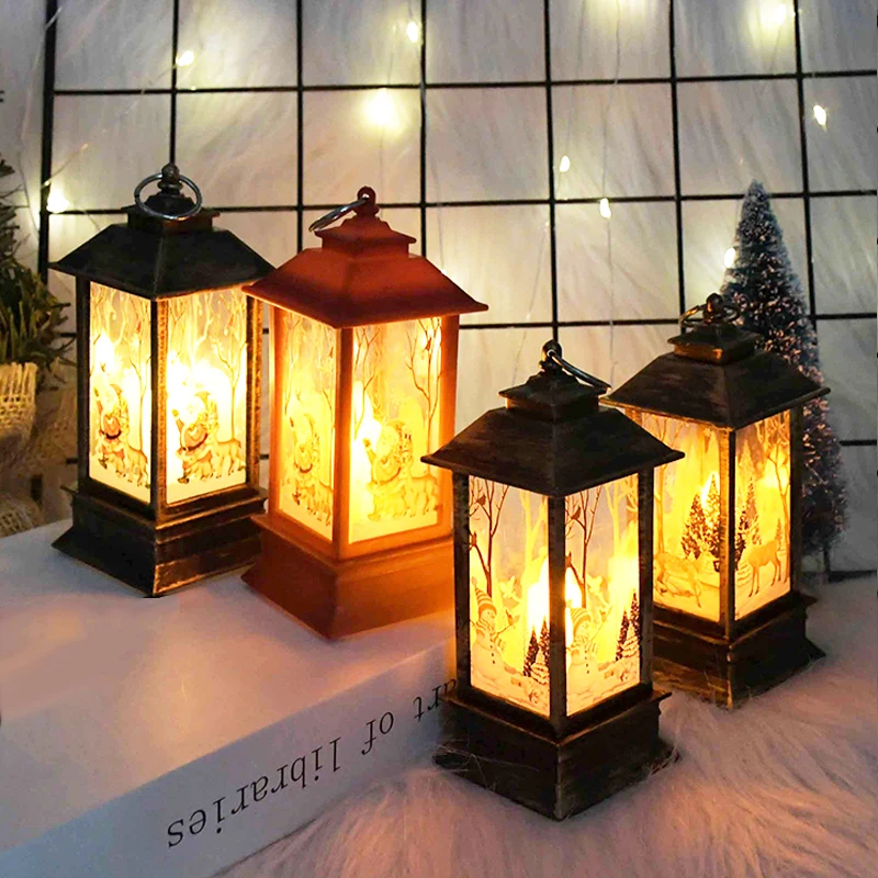 1buc Decoratiuni de Craciun de Craciun Lumanare Cu LED Ceai aprind Lumanari Crăciun Copac Agățat Ornament de Craciun cu LED-uri Lanterna