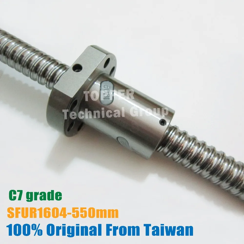 Taiwan TBI 1604 C7 550 mm șurub cu bile 4mm duce cu SFU1604 ballnut de SFU set final prelucrate de înaltă precizie CNC kit diy