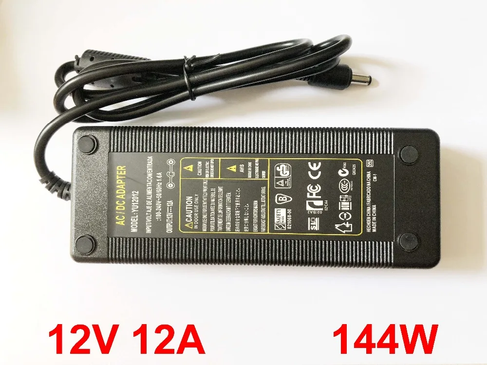 1buc 12V 12A Înaltă calitate 144W AC 100V-240V Convertor Adaptor DC 12V 12A Putere de Alimentare DC 5.5 mm x 2.1 mm-2.5 mm