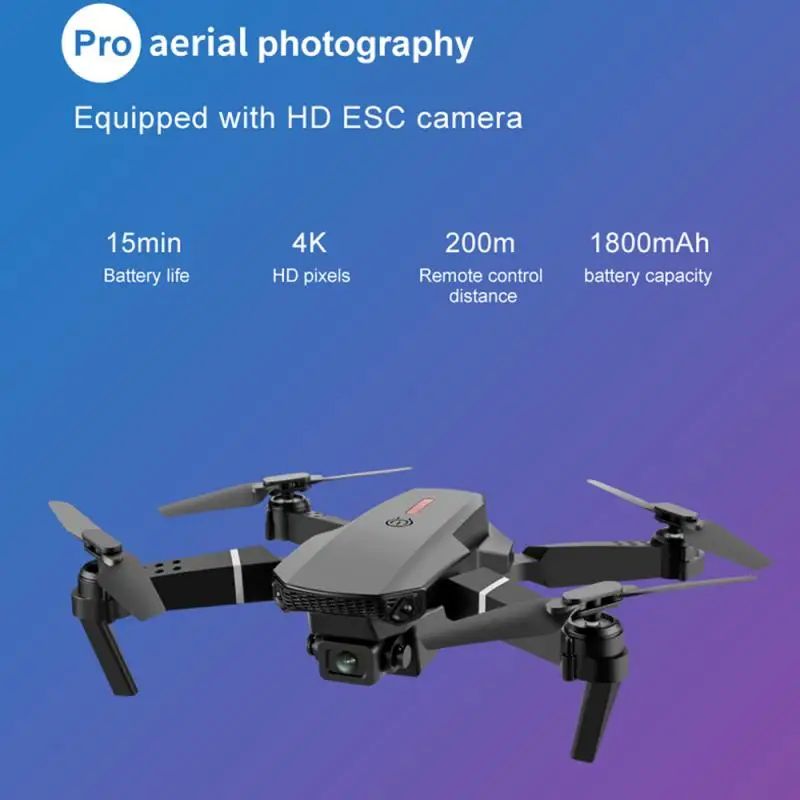 E88 Pro RC Mini Drona 4K, 1080P, 720P, Dual WIFI Camera FPV Fotografii Aeriene Elicopter Pliabil Quadcopter Dron Jucării Quadcopter