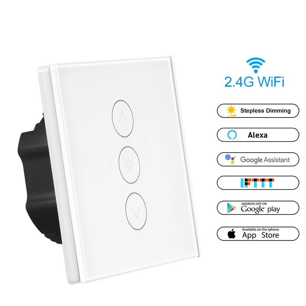 Lemon Smart Light Dimmer SUA/UE Wifi Standard Comutator Touch Control Lucra cu Alexa Google Asistent IFTTT