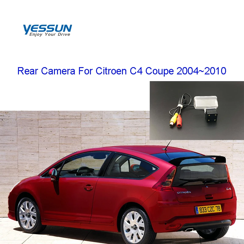 Yessun Camera cu Vedere în Spate Pentru Citroen C4 Coupe 2004~2010 HD CCD vedere de noapte reverse camera/înmatriculare lumina led-uri aparat de fotografiat auto