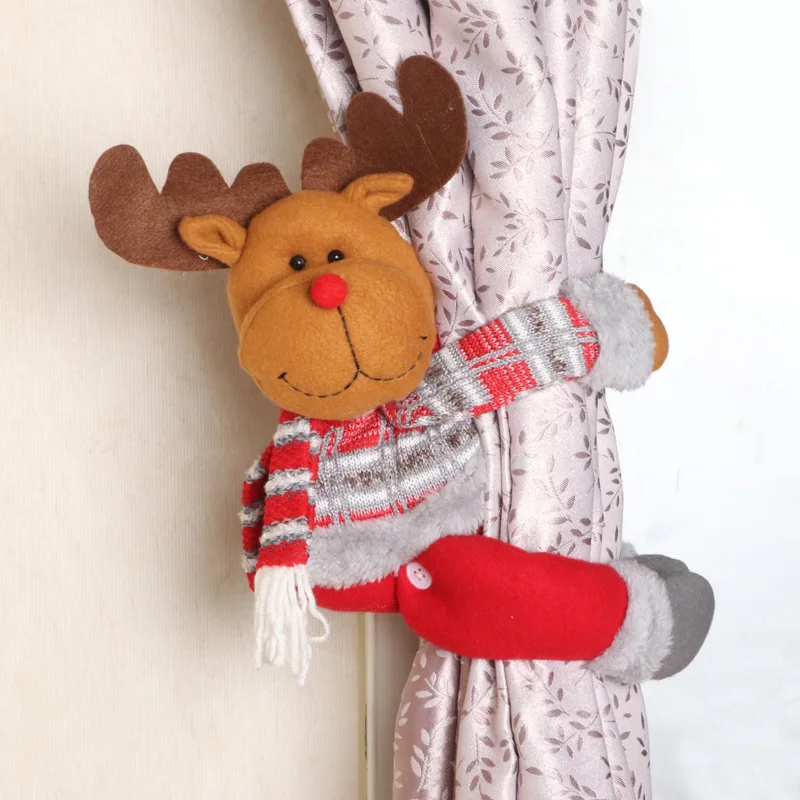 Ornamente de crăciun Creative Cortina Catarama pentru Decorarea Fereastră Casa lui Moș Crăciun Păpușă de Desene animate de Crăciun Consumabile Hotel
