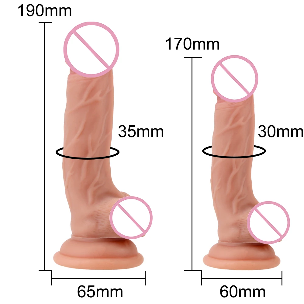 IKOKY Artificial Penis Flexibil Cu ventuza de Jucarii Sexuale pentru WomanFemale Masturbator Super Mare Vibrator Mare de Piele de Penis Realist