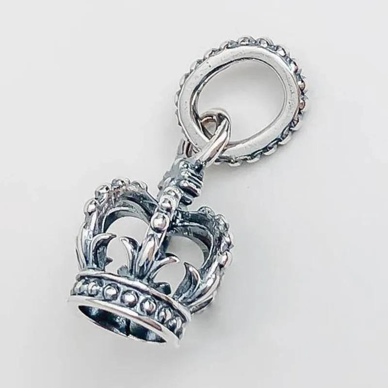 925 Sterling Silver Charm Argint Retro Nou Coroana Se Potrivesc Pandantiv Pandora Femei Bratara & Colier Bijuterii Diy