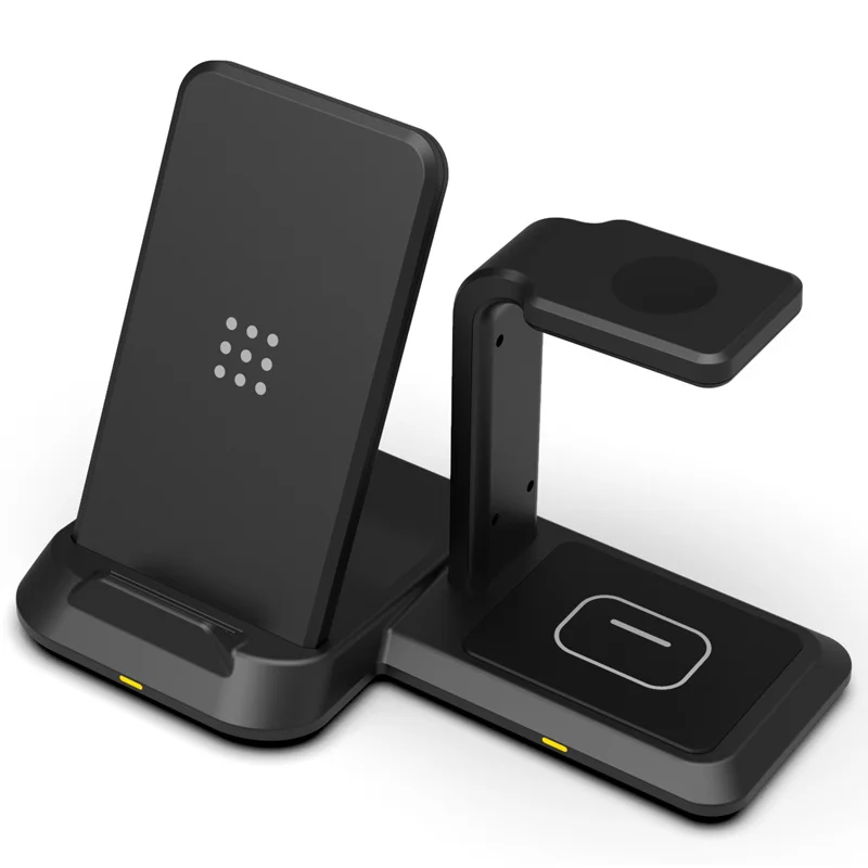 10W Încărcător Wireless Qi 3 in 1 Încărcător Wireless Stand pentru iPhone SE2 11 pro Max Wireless Încărcător Stație de Andocare pentru Airpods iwatch