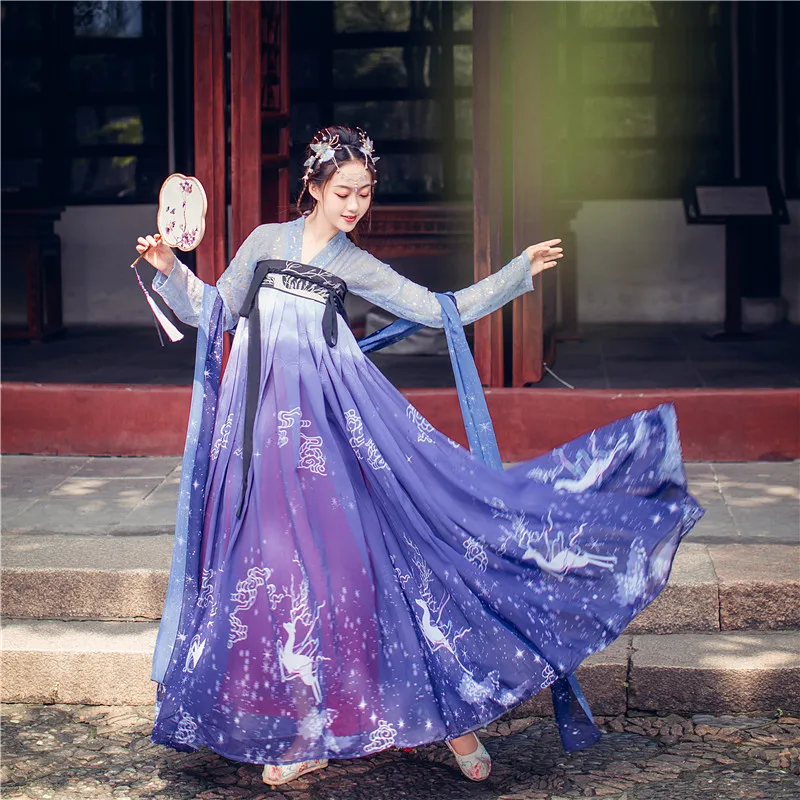 Zână Vechi Tradiționale Hanfu Rochie Costum Pentru Femei Moderne Hanfu Broderie Tang Costum Popular Rochie De Printesa Național De Îmbrăcăminte