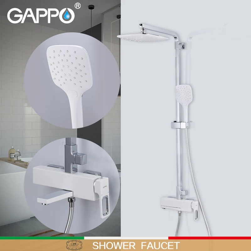 GAPPO duș robinete montate pe perete baie mixer robinet de duș cascadă baie Precipitații set de duș cadă de baie robinet grifo ducha