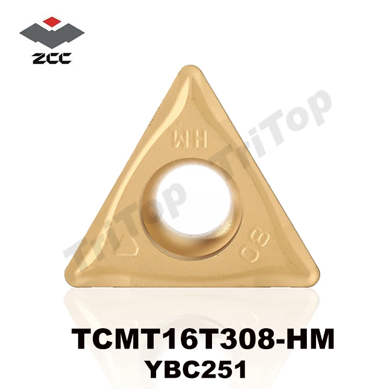 Transport gratuit ZCCCT (10buc/lot) TCMT 16T308-HM YBC251 ZCC.CT carbură de tungsten de cotitură insertii pozitiva carbură placa TCMT16T308