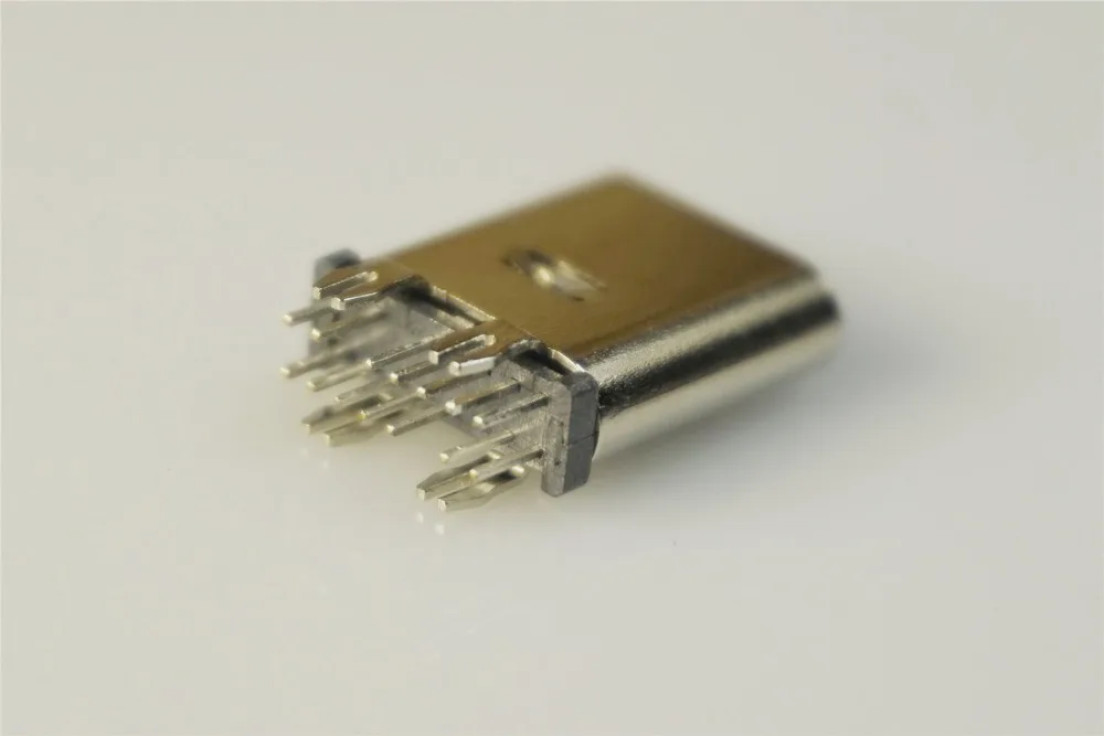 5 pc-uri USB 3.1 Tip C Conector cu 14 Pini de sex Feminin Soclu priză Prin Găuri PCB 180 Vertical Scut USB-C
