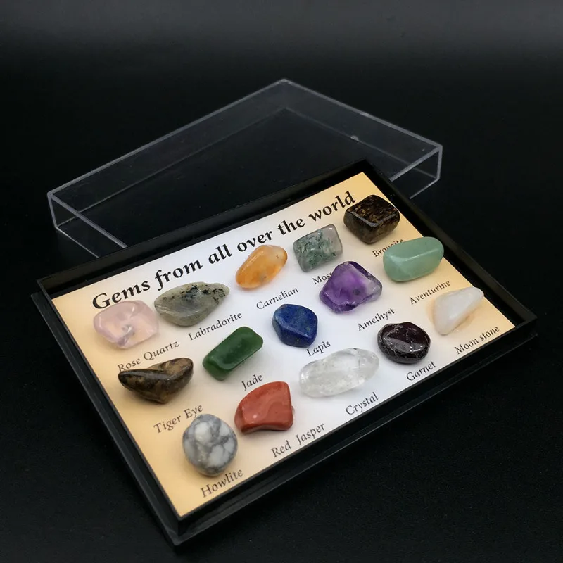 15 BUC/pachet Neregulate Mini Minereuri de Lustruire, pietre semipretioase, Cristale Naturale, Pietre Colecție de Artă Set de Cadouri DIY Artizanat