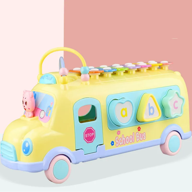 De învățământ Jucării Muzicale Pentru 0 12 13 24 De Luni, Copilul, Copii mici Autobuz Școlar Auto Fată Băiat Jucării rinquedos Para Bebe Oyuncak