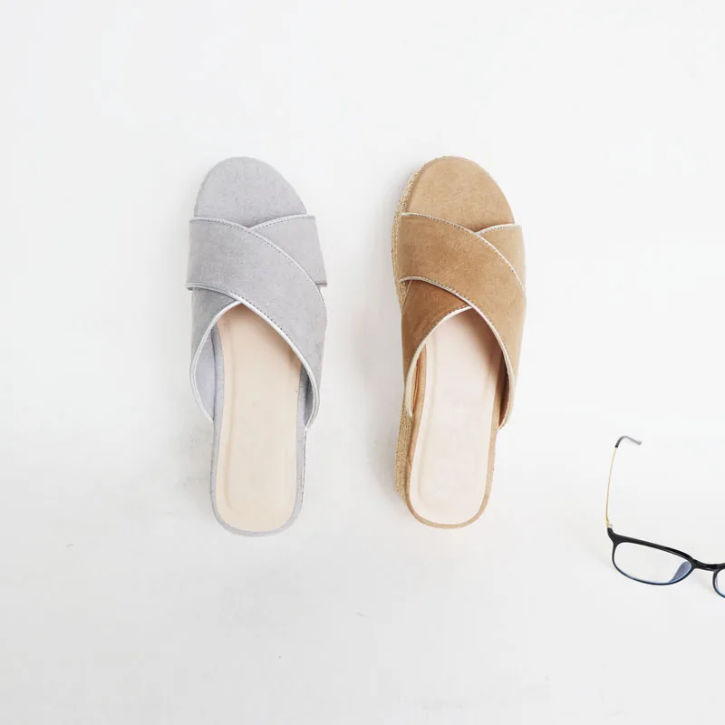 Moda 2020 Noi de Vara pentru Femei Sandale Pantofi Slide-uri Pentru Femei Casual Pene Pentru Femei Tocuri inalte Pantofi Zapatos