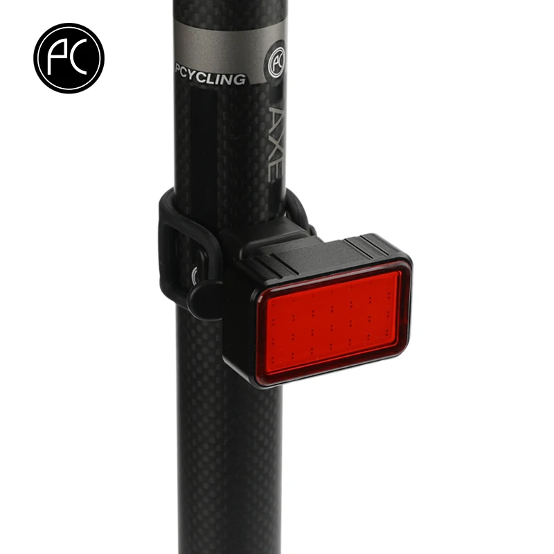 PCycling Biciclete Lumina Inteligent de Lumină de Frână de Încărcare USB rezistent la apa Greutate de Inductie Rosu Stop Led COB 5 Moduri de a Evidenția