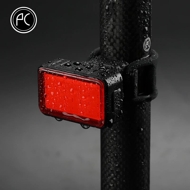 PCycling Biciclete Lumina Inteligent de Lumină de Frână de Încărcare USB rezistent la apa Greutate de Inductie Rosu Stop Led COB 5 Moduri de a Evidenția