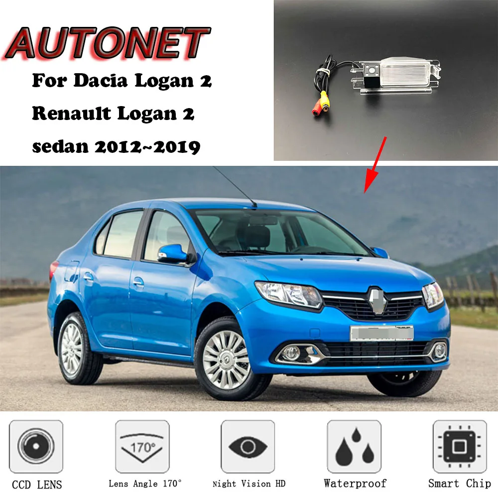 AUTONET Backup camera cu Vedere în Spate Pentru Dacia Logan 2, Renault Logan sedan 2012~2019 /parcare Camerei sau a Suportului