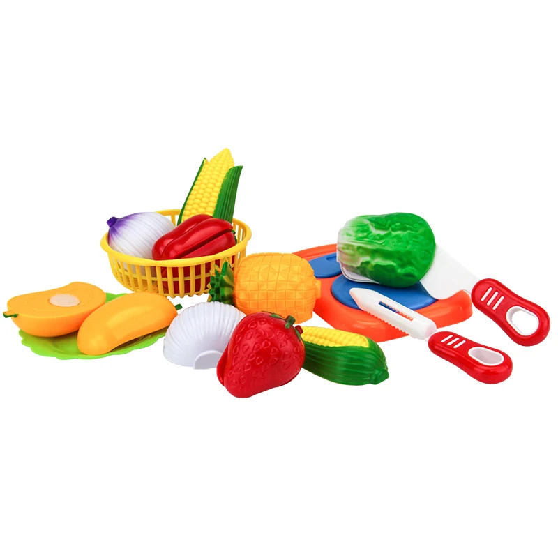 Pretinde A Juca Jucărie De Tăiere Produse Alimentare Legume Fructe Din Plastic Educative Bucătărie De Jucărie În Condiții De Siguranță Cadou Pentru Copii Copii