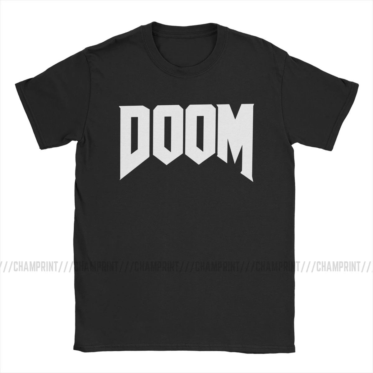 Doom Logo Barbati Tricou Osândă Veșnică Jocuri Noutate Tricou Maneca Scurta Guler Rotund Tricouri Bumbac Plus Dimensiune Îmbrăcăminte