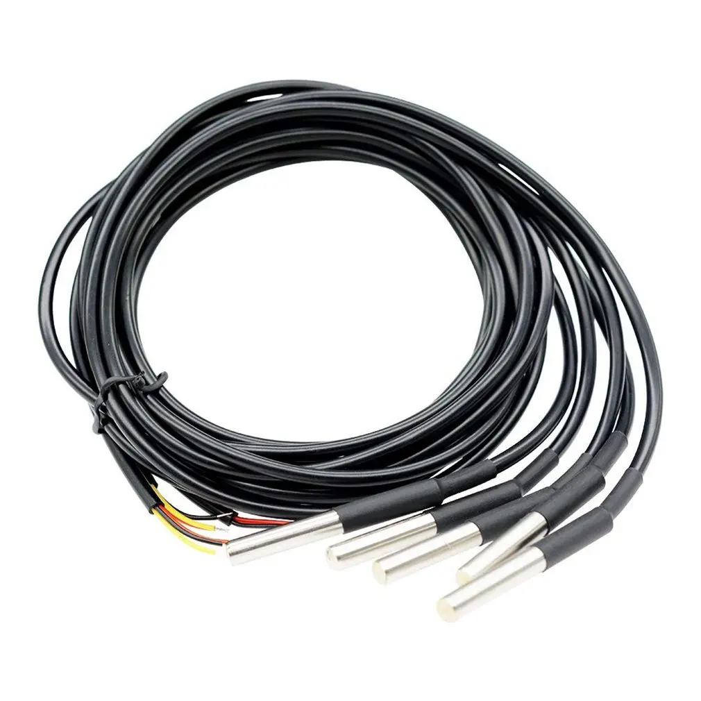 DS18B20 Impermeabil Digitală Senzor de Temperatură cu Termistor Termică Cablu 5pcs Accesorii Esentiale