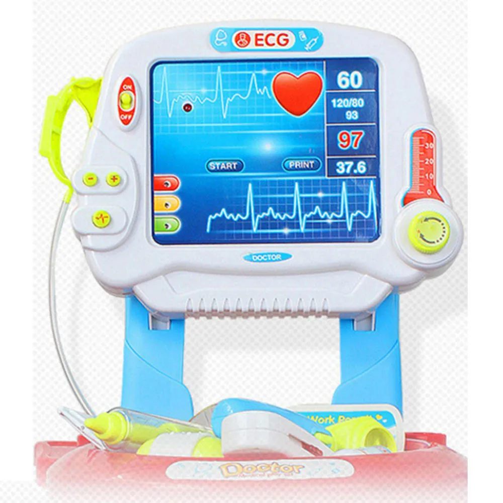 Pretinde Juca Medicale Jucarii Set de Copii Clasic Pretinde Joc Doctor de Jucarie Set cu Simulate Electrocardiograma Kit Joc de Rol Jucarii