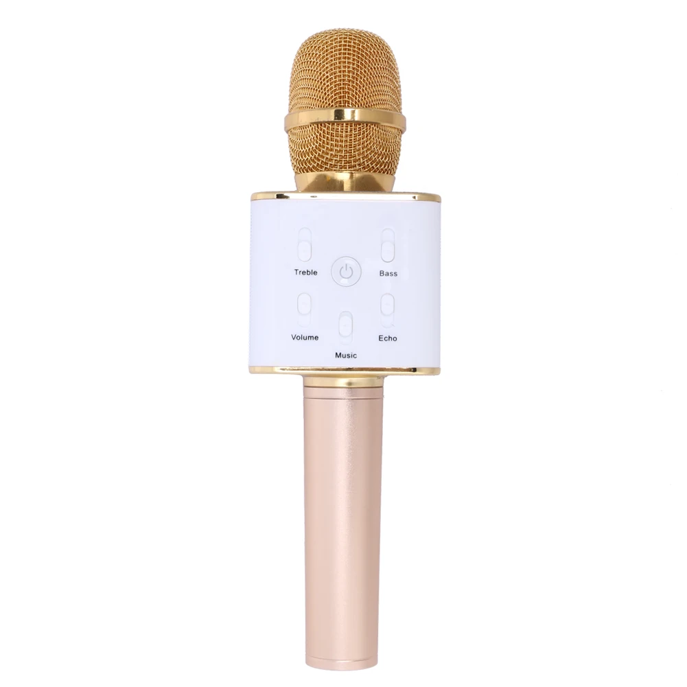 Q7 Portabil Karaoke Microfon USB PC, Laptop, Smartphone fără Fir Bluetooth Profesionale KTV Acasă Portabile Microfone Player
