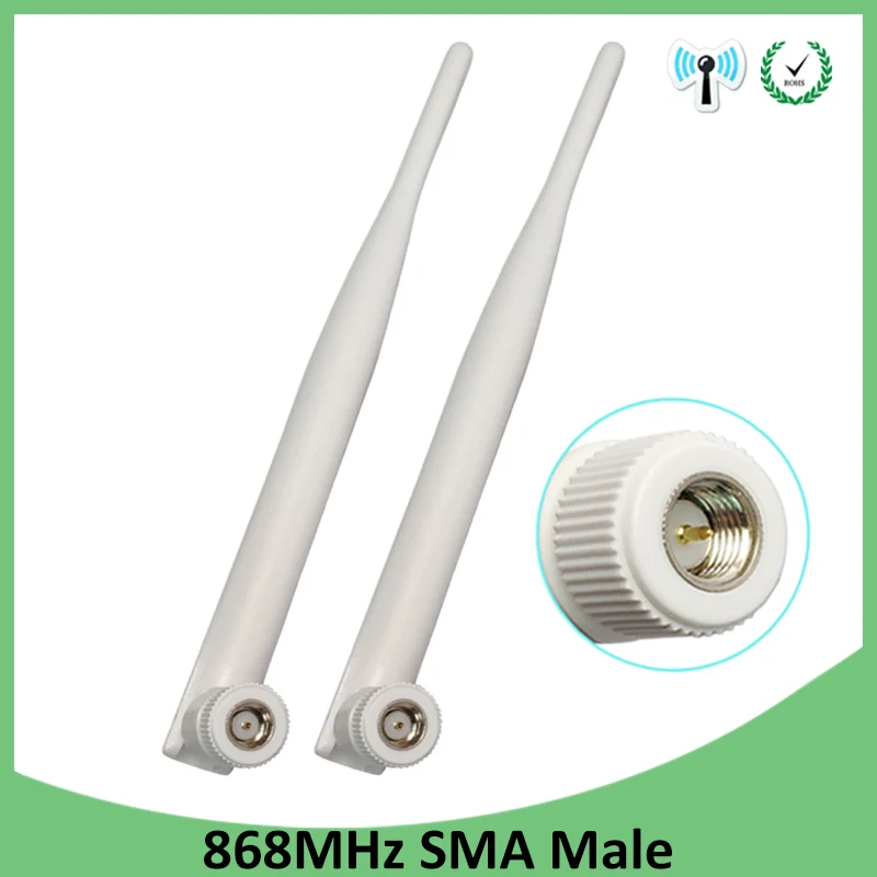10buc 868MHz 915MHz Antena 5dbi SMA Conector de sex Masculin GSM 915 MHz 868 MHz antena semnal repetor antenne impermeabil Lorawan
